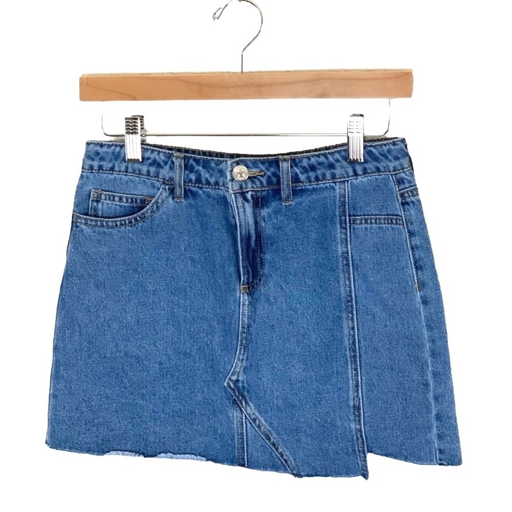 Forever 21 | Kid’s denim skirt raw hem blue jean skirt size 13/14